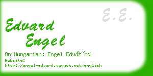 edvard engel business card